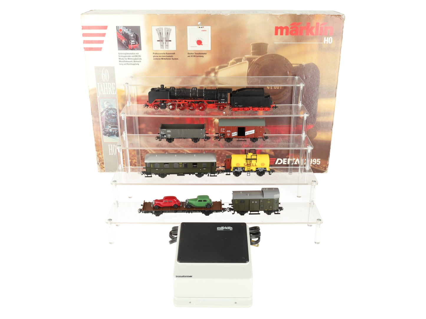 Marklin 2995 HO Scale Delta Steam Locomotive Set #41001 EX/Box