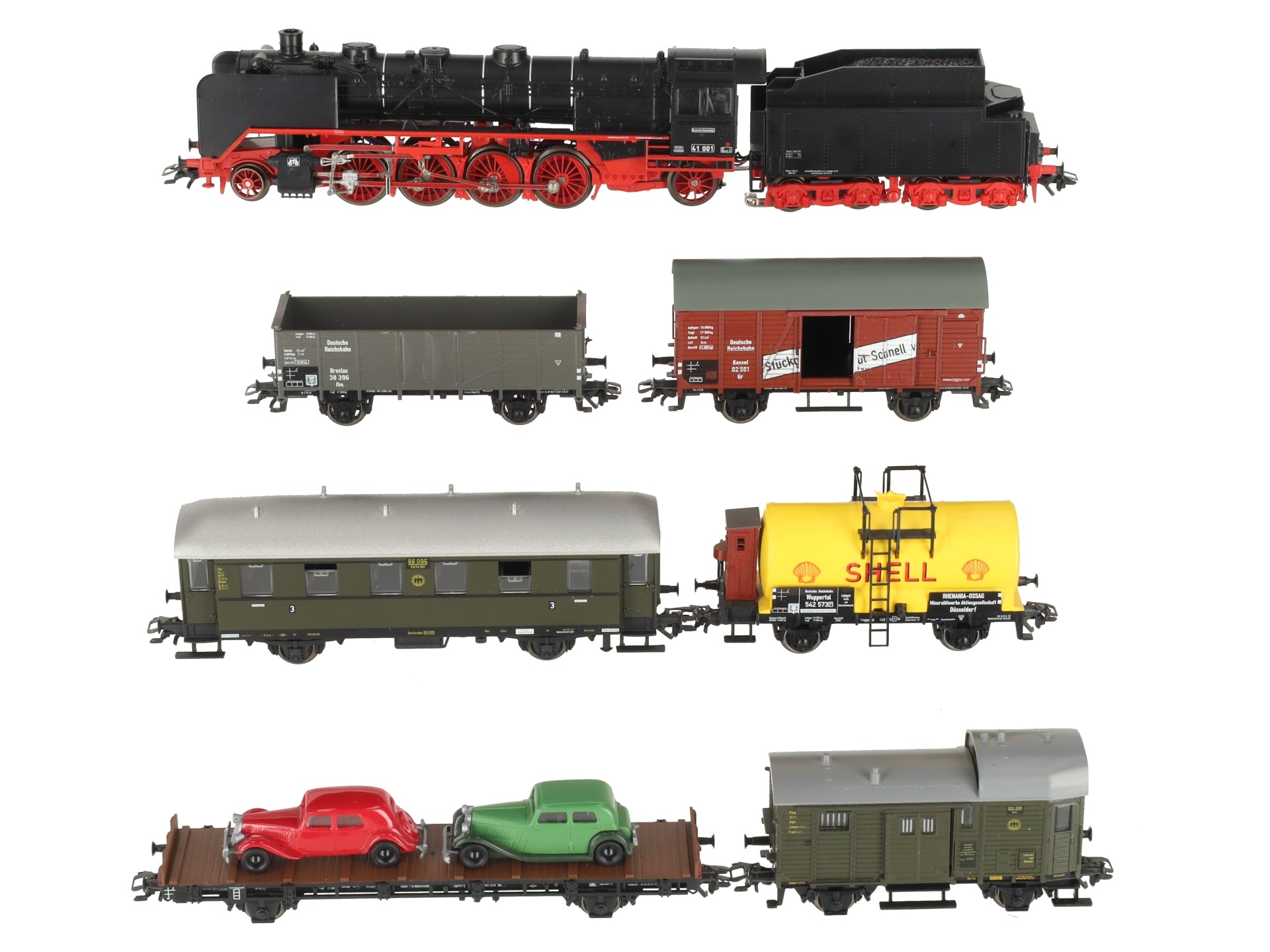 Marklin 2995 HO Scale Delta Steam Locomotive Set #41001 EX/Box