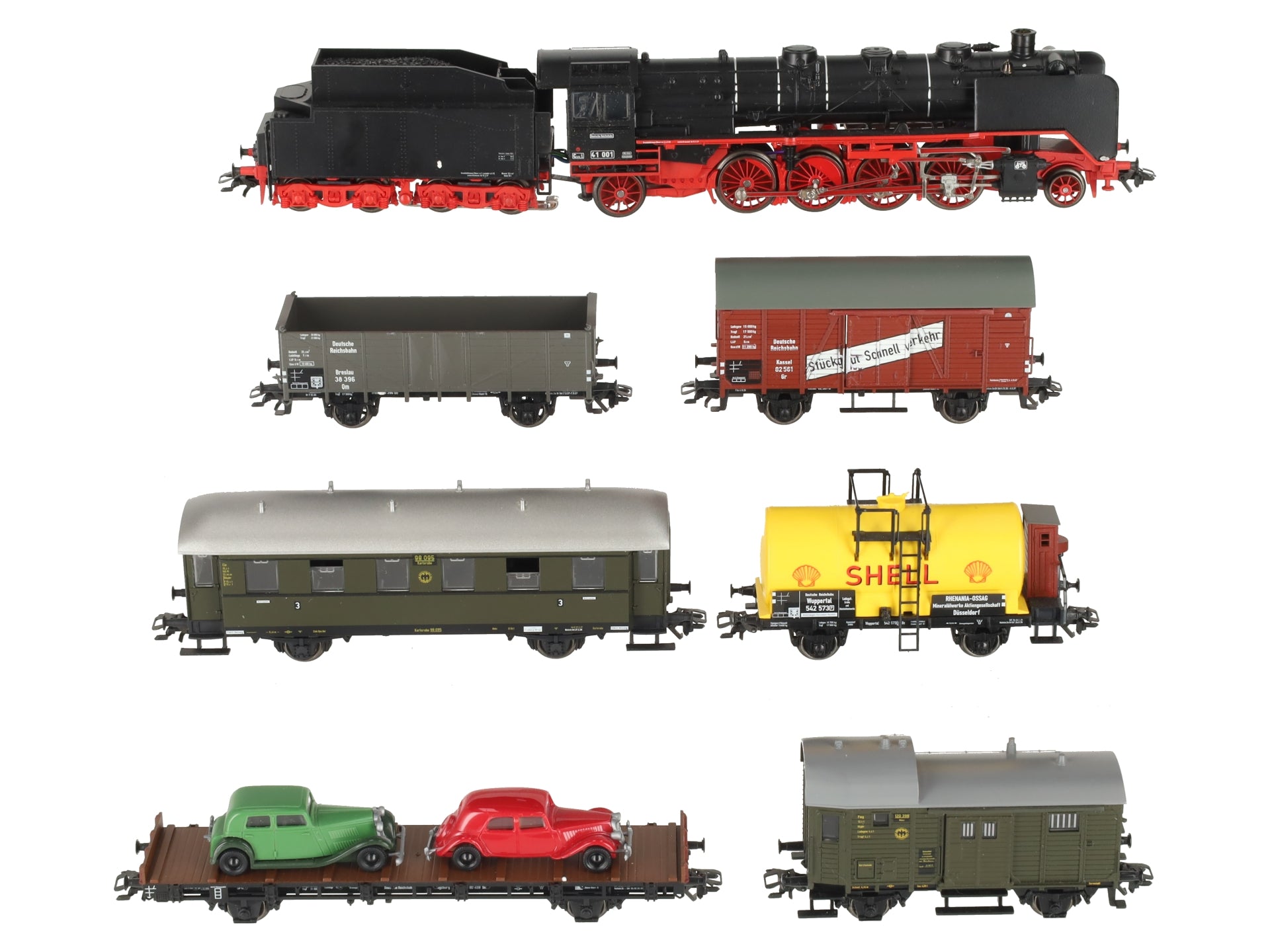 Marklin 2995 HO Scale Delta Steam Locomotive Set #41001 EX/Box