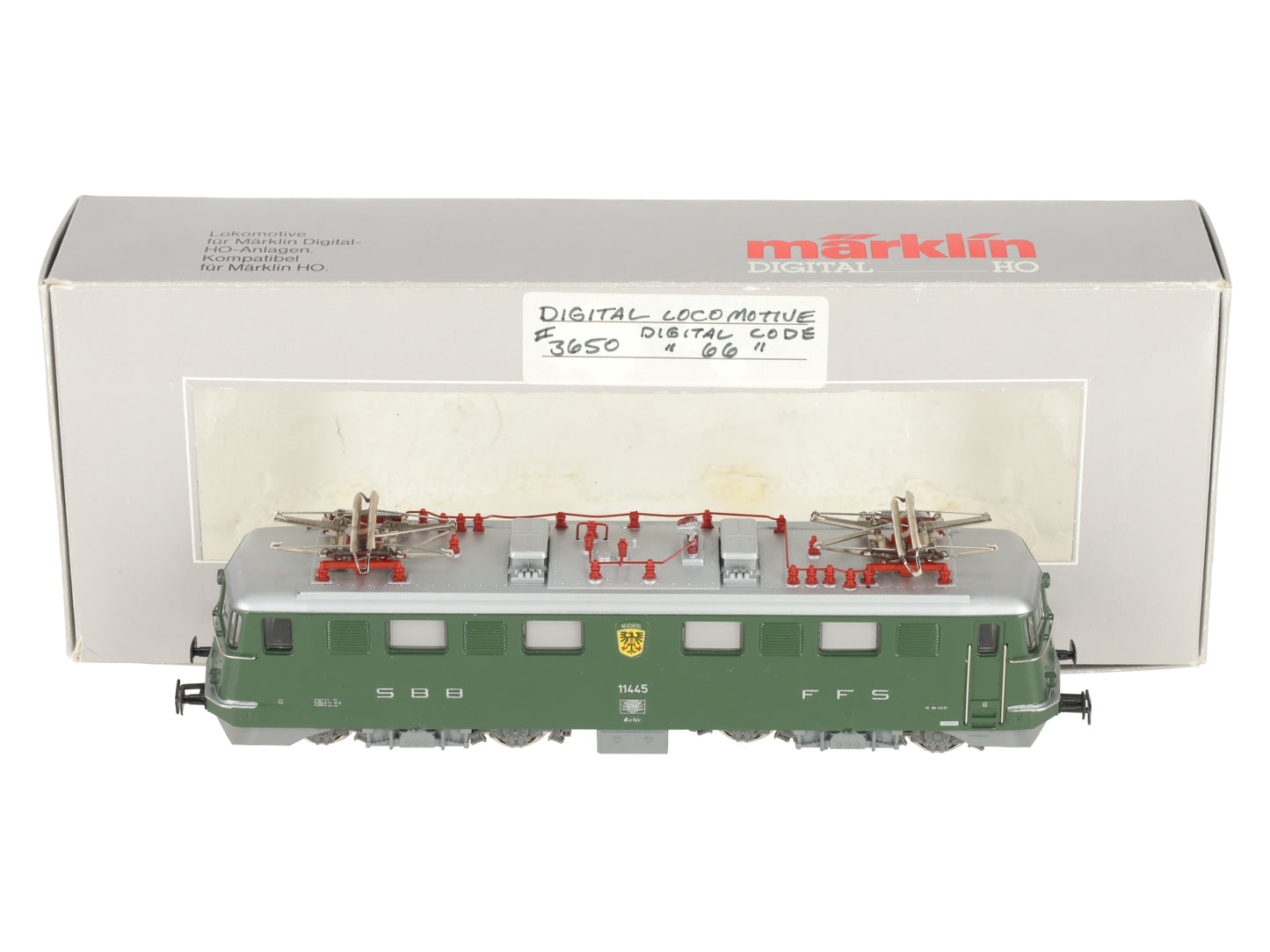 Marklin 3650 Ae 6/6 Swiss Electric Locomotive #11445 EX/Box
