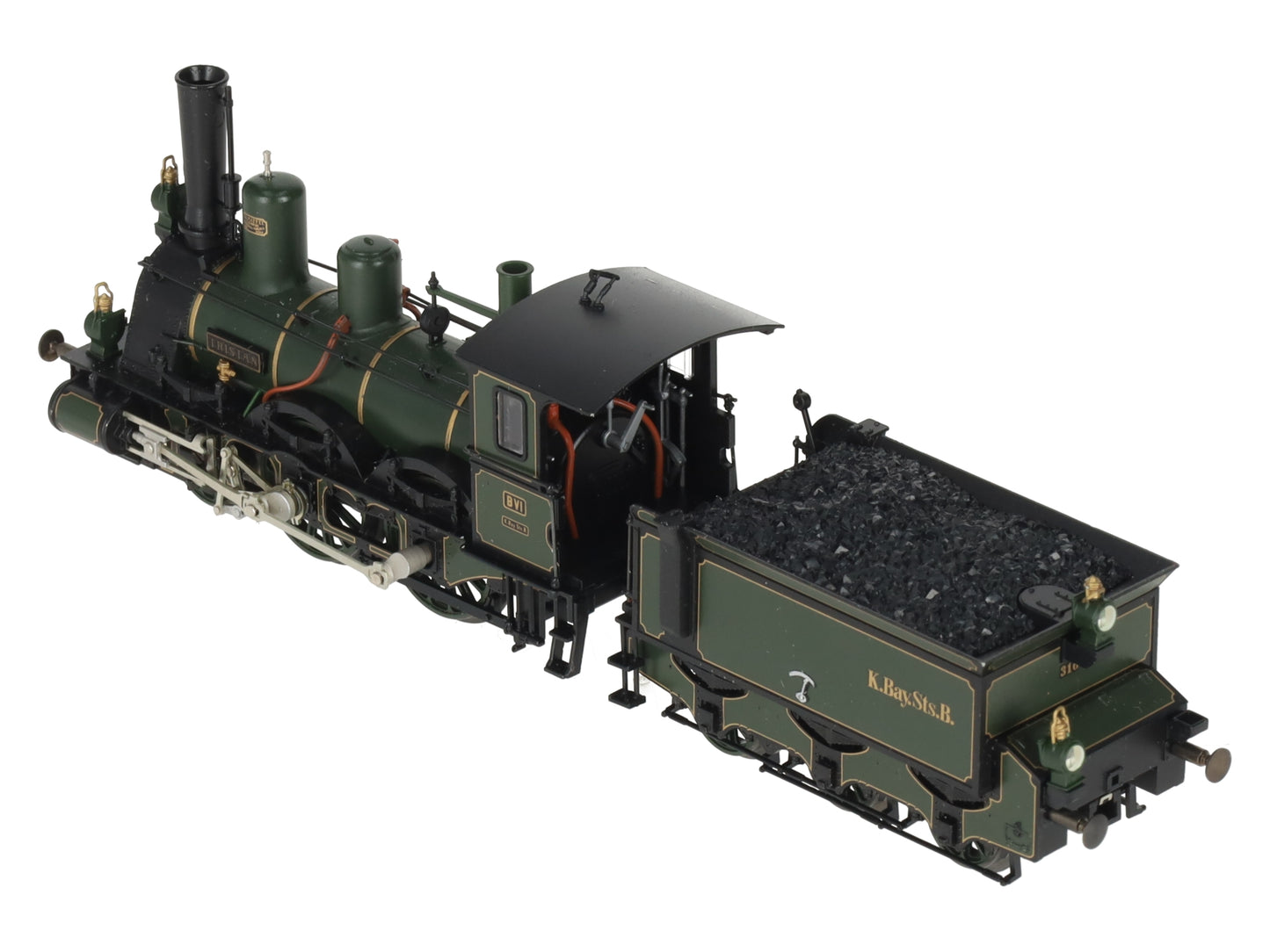 Marklin 2698 HO KBayStsB King Ludwig Train Steam Engine & Tender w/Display Case EX/Box