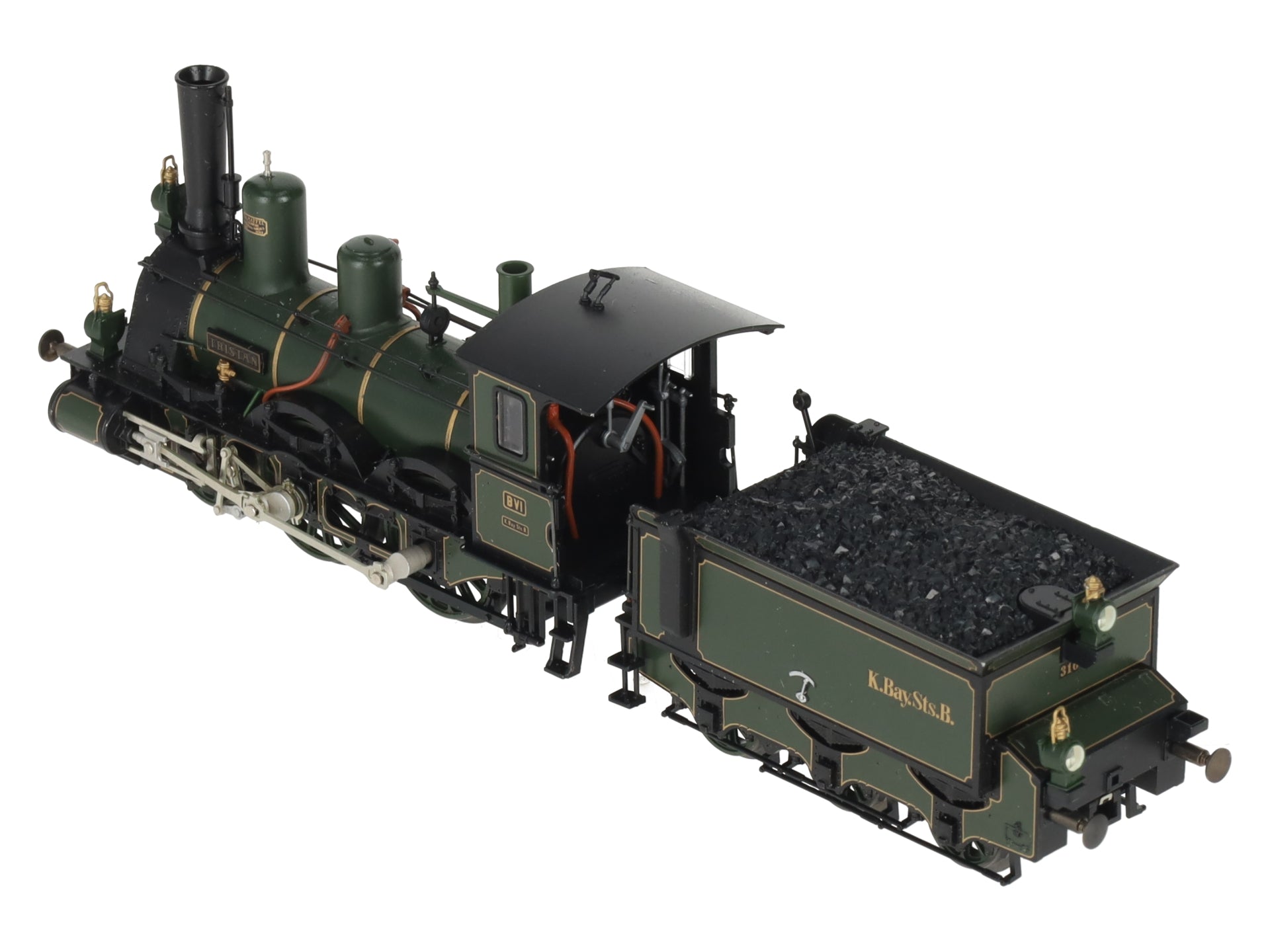Marklin 2698 HO KBayStsB King Ludwig Train Steam Engine & Tender w/Display Case EX/Box