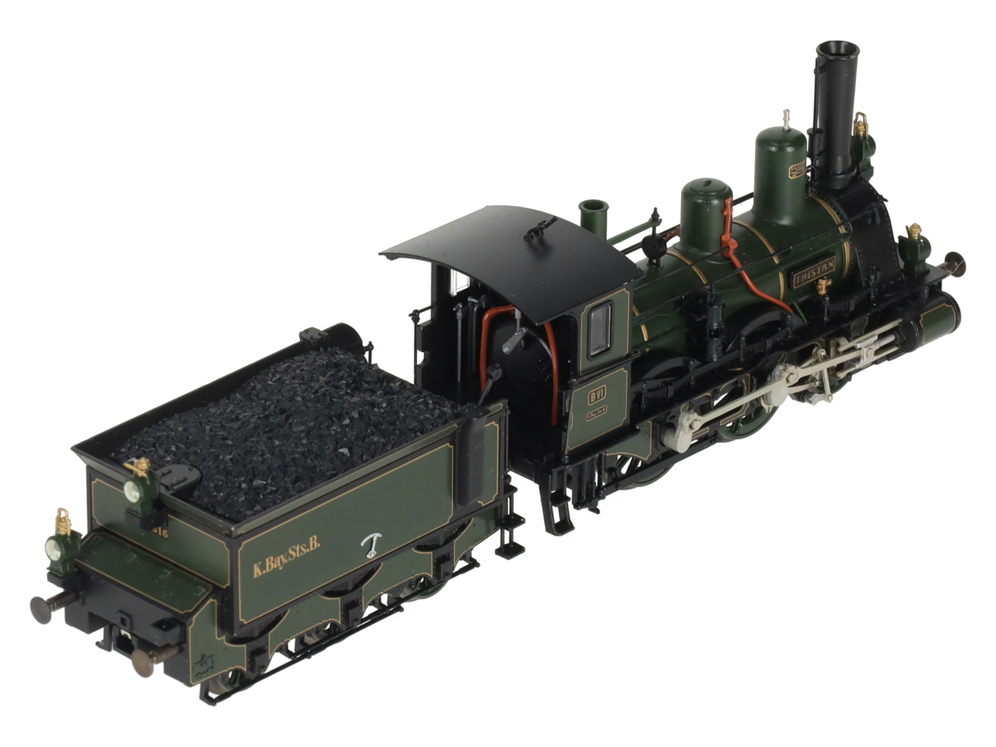 Marklin 2698 HO KBayStsB King Ludwig Train Steam Engine & Tender w/Display Case EX/Box