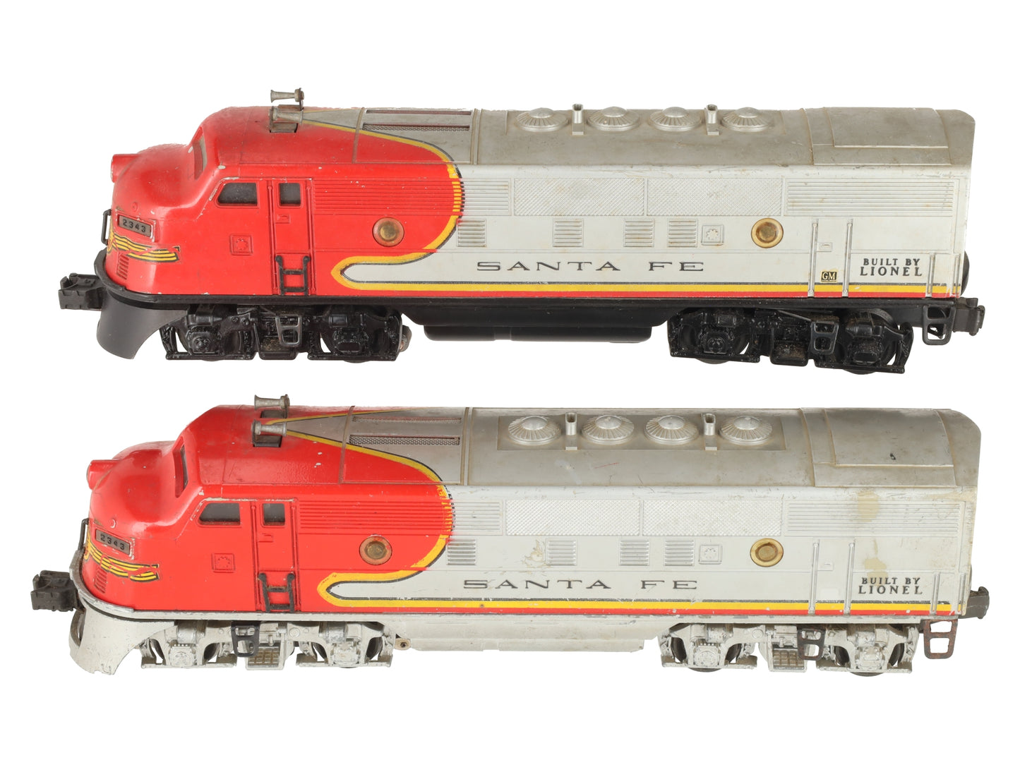 Lionel 2343 Vintage O Gauge Santa Fe F3 AA Diesel Locomotive Set/Box