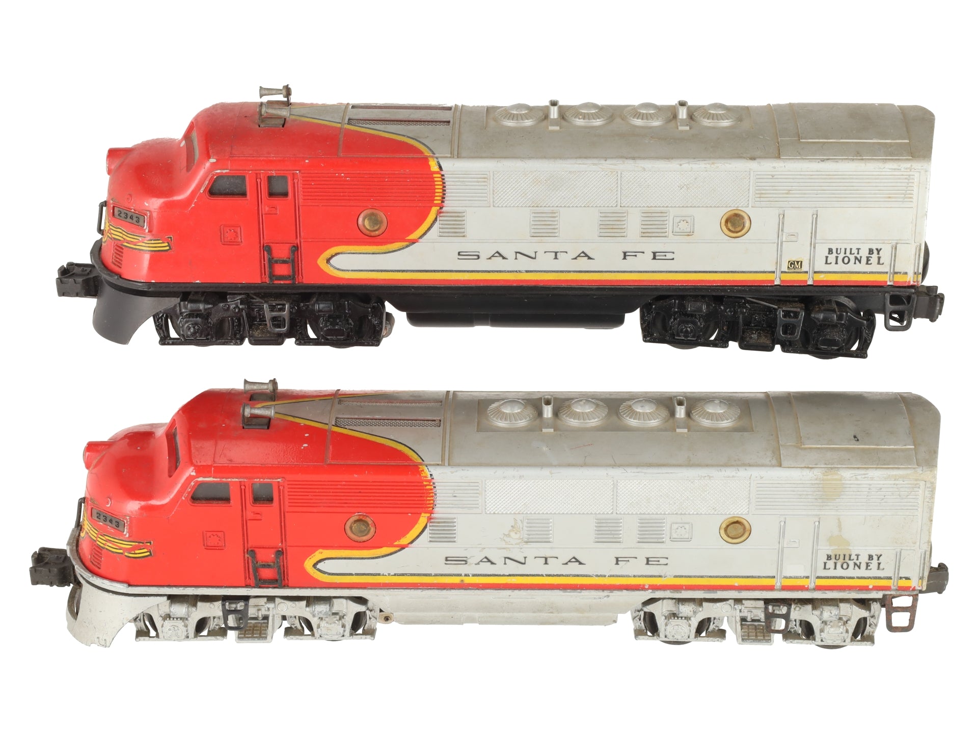 Lionel 2343 Vintage O Gauge Santa Fe F3 AA Diesel Locomotive Set/Box