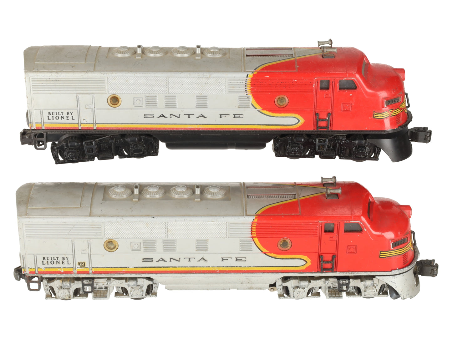 Lionel 2343 Vintage O Gauge Santa Fe F3 AA Diesel Locomotive Set/Box