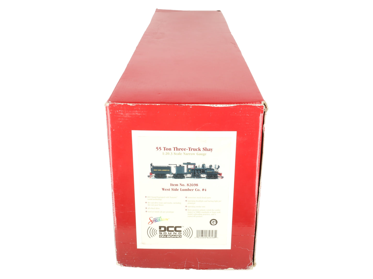 Bachmann 82698 West Side Lumber Co. 55 Ton Shay Locomotive VG/Box