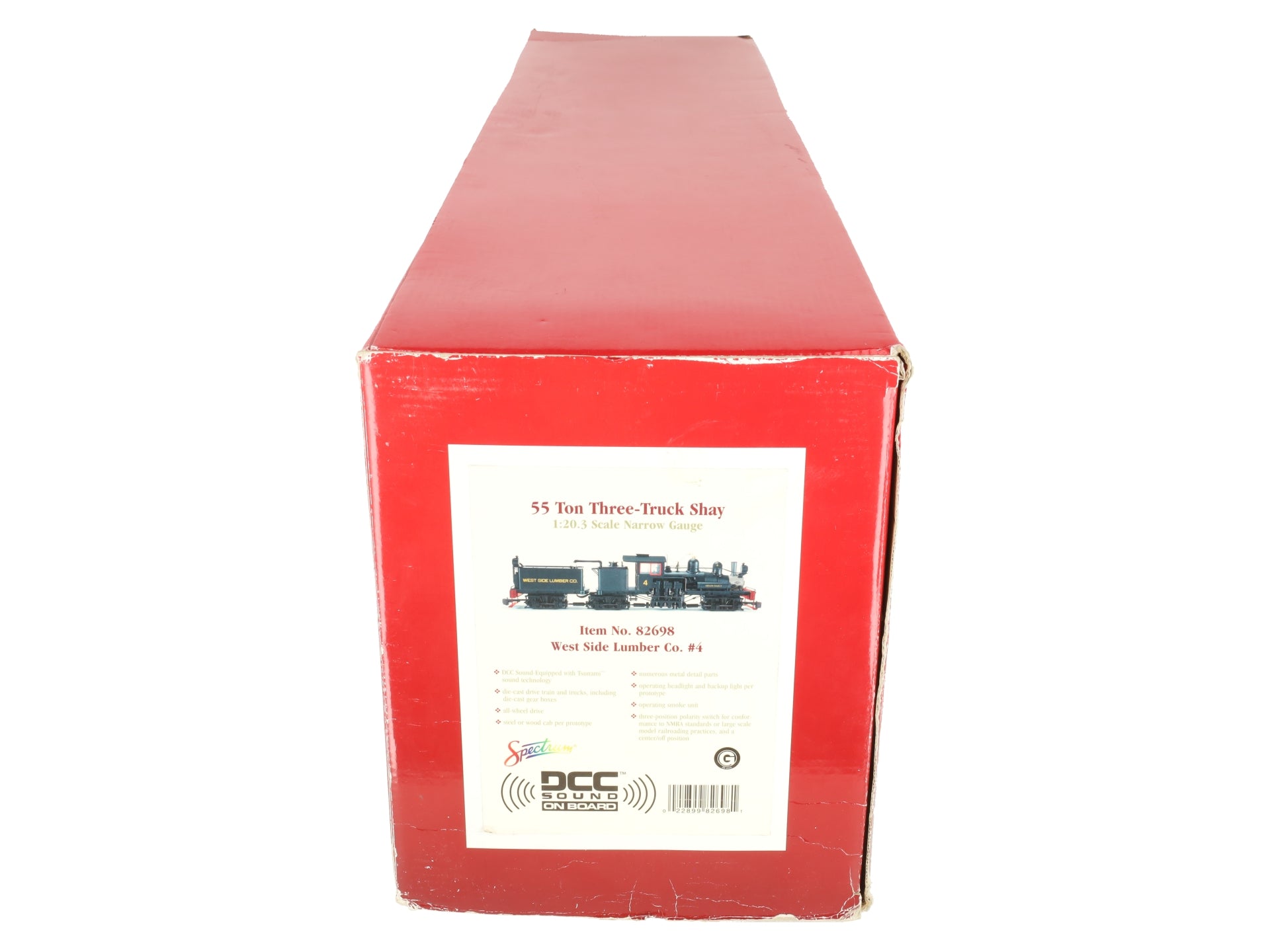 Bachmann 82698 West Side Lumber Co. 55 Ton Shay Locomotive VG/Box
