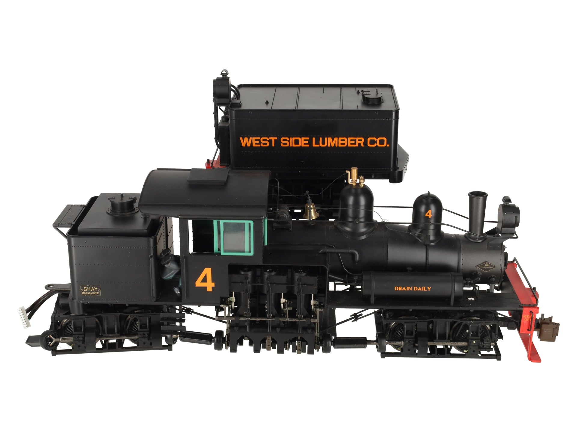 Bachmann 82698 West Side Lumber Co. 55 Ton Shay Locomotive VG/Box
