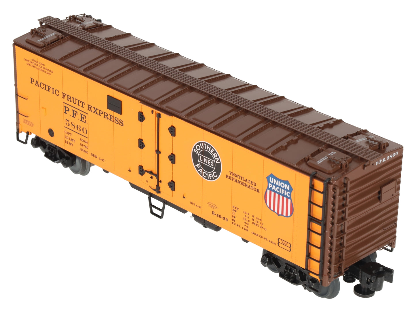 Lionel 1926110 O Pacific Fruit Express Freightsounds Reefers #5860 LN/Box