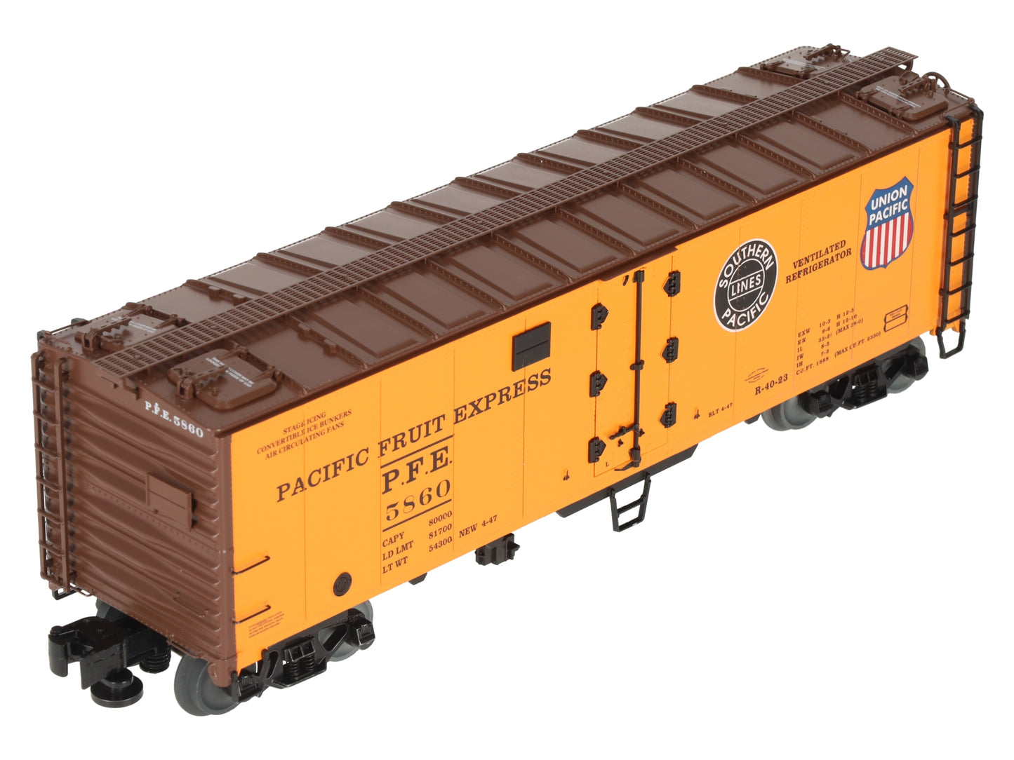 Lionel 1926110 O Pacific Fruit Express Freightsounds Reefers #5860 LN/Box