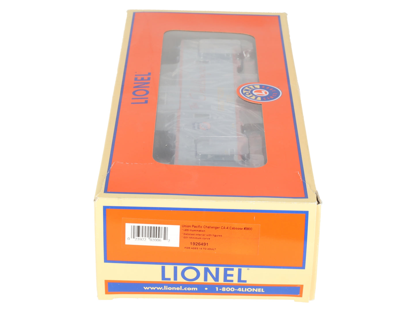 Lionel 1926491 O Scale UP Challenger CA-4 Caboose #3800 LN/Box