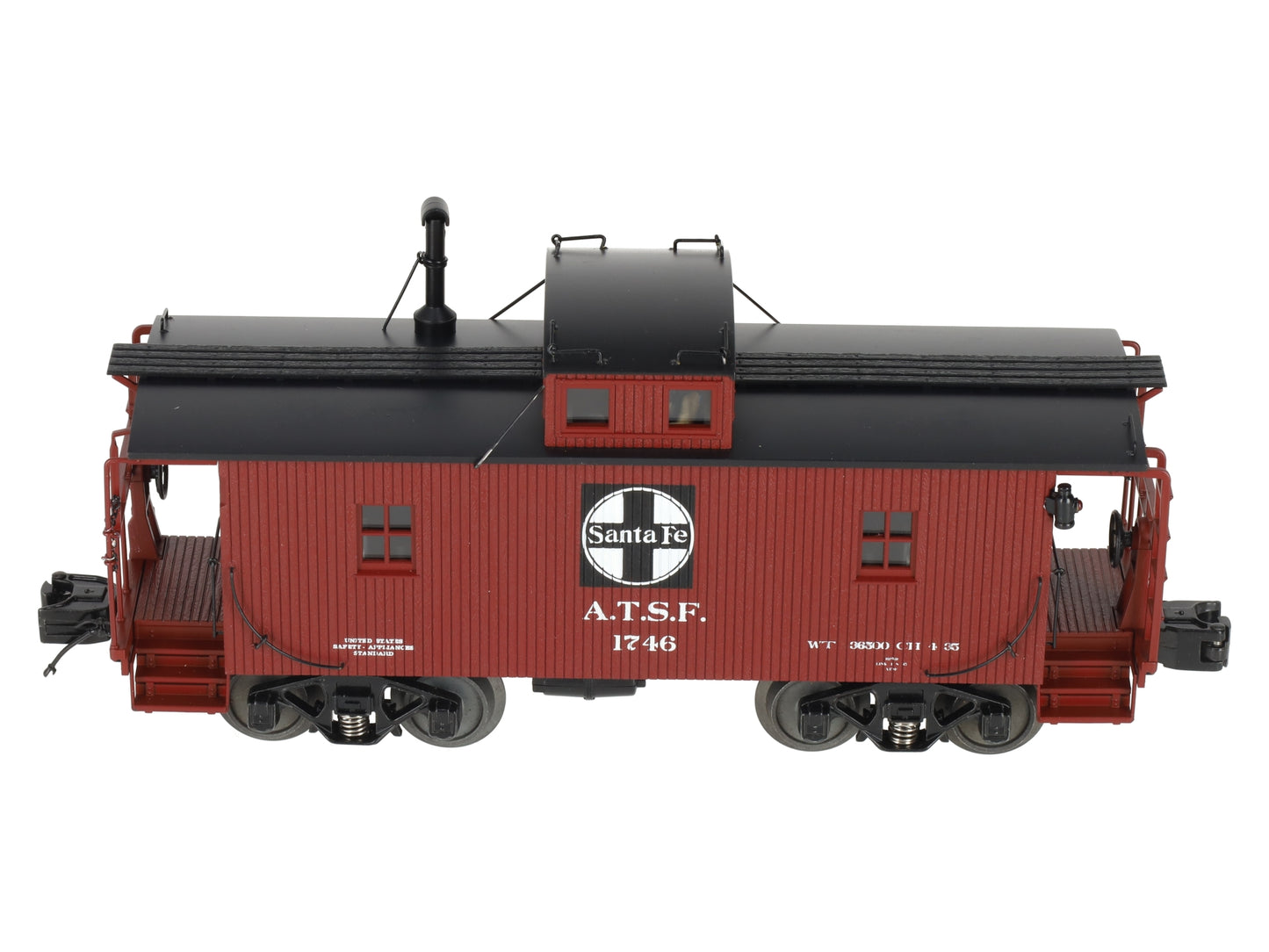 MTH 20-91223 O Gauge Santa Fe N-6b Lighted Caboose #1746 NIB