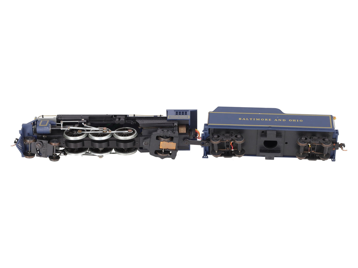 American Models S Scale B&O 4-6-2 Steam Locomotive & Tender W/Chug & Smoke DC LN/Box