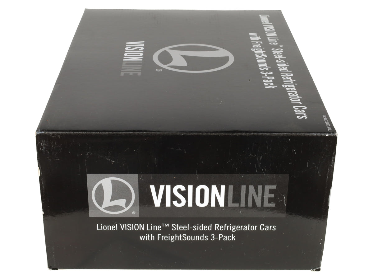 Lionel 6-83549 O Scale VISIONLINE ATSF Reefers w/One Operating Car (Set of 3) LN/Box