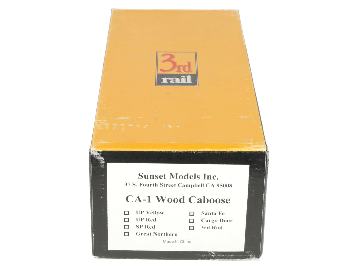 Sunset Models O Scale BRASS Union Pacific CA-1 Wood Caboose (3-Rail) EX/Box