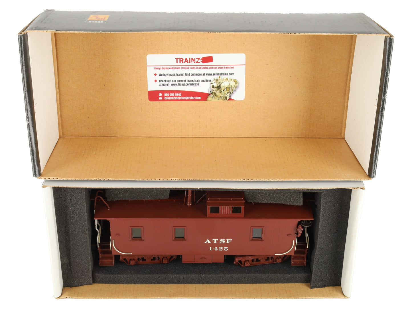 Sunset Models O Scale BRASS Union Pacific CA-1 Wood Caboose (3-Rail) EX/Box