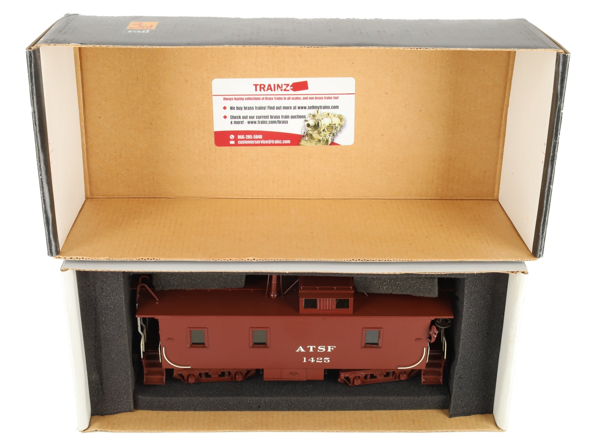 Sunset Models O Scale BRASS Union Pacific CA-1 Wood Caboose (3-Rail) EX/Box