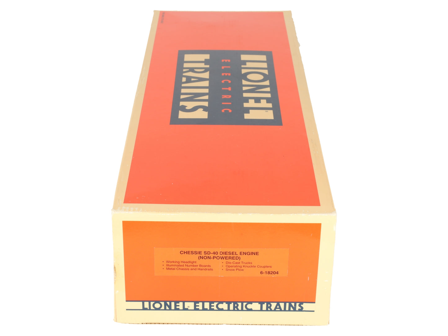 Lionel 6-18204 O Gauge Chessie System SD40 Non-Powered Diesel Locomotive #8204 VG/Box