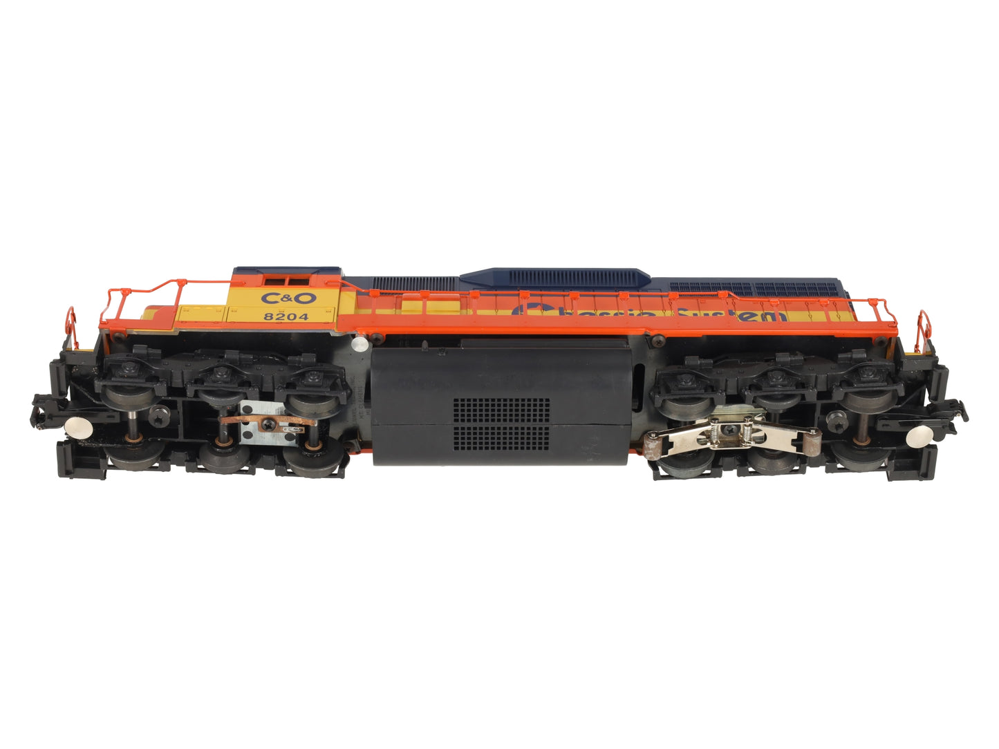 Lionel 6-18204 O Gauge Chessie System SD40 Non-Powered Diesel Locomotive #8204 VG/Box