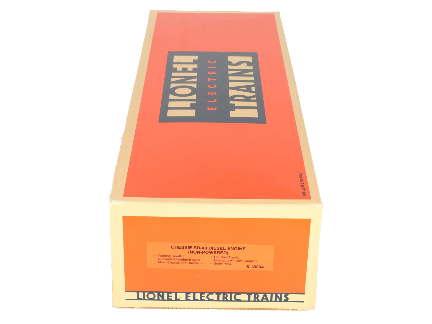 Lionel 6-18204 O Gauge Chessie System SD40 Non-Powered Diesel Locomotive #8204 VG/Box