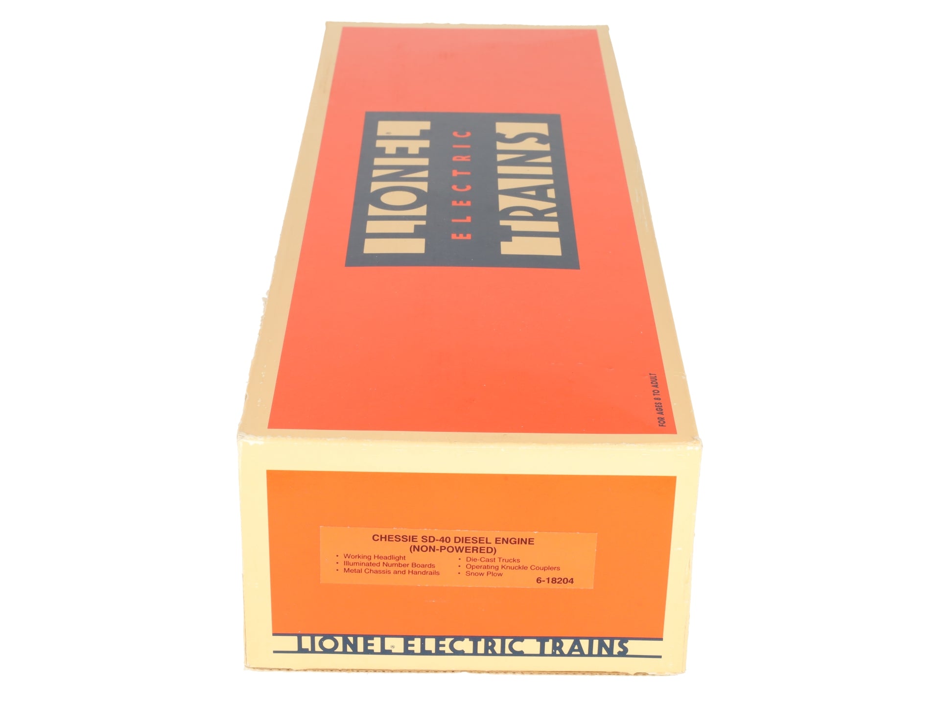 Lionel 6-18204 O Gauge Chessie System SD40 Non-Powered Diesel Locomotive #8204 VG/Box