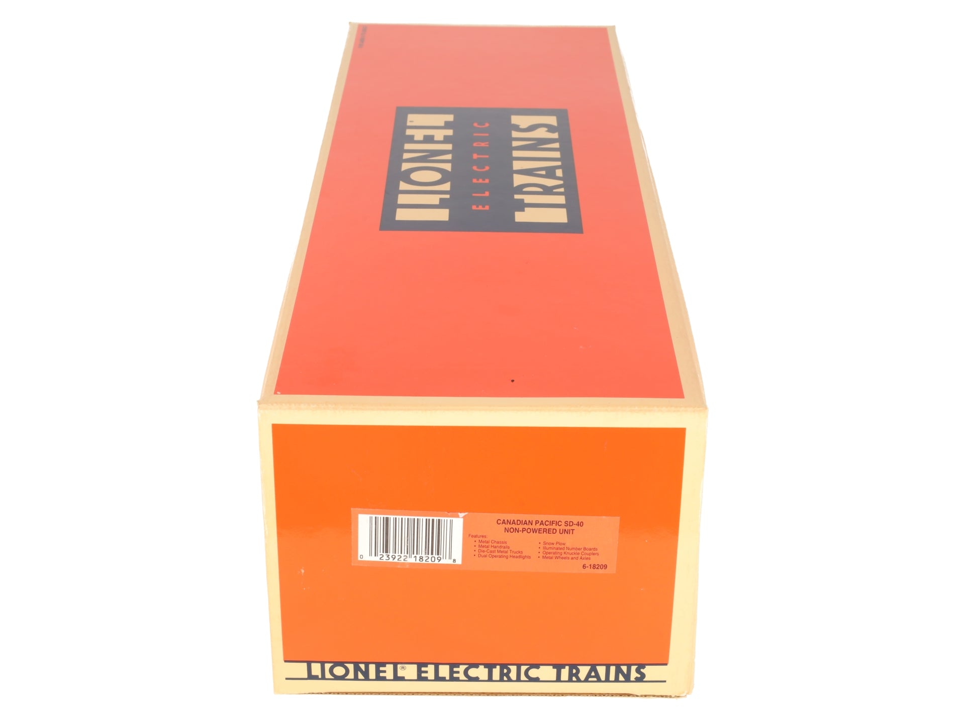 Lionel 6-18209 O Gauge Canadian Pacific SD40 Dummy Diesel Locomotive #8209 EX/Box