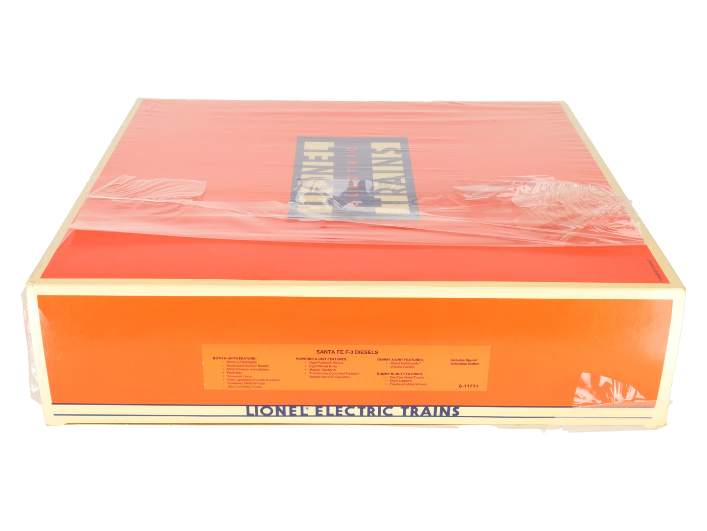 Lionel 6-11711 O Santa Fe F-3 ABA Diesel Locomotive Set #8100/8101/8102 with RS VG/Box