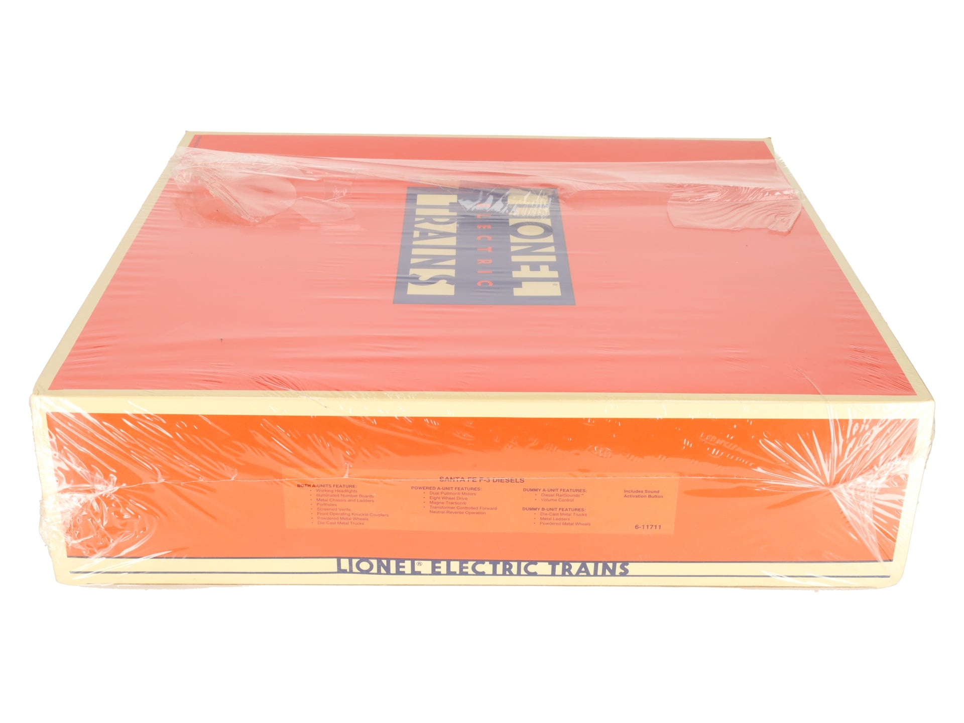Lionel 6-11711 O Santa Fe F-3 ABA Diesel Locomotive Set #8100/8101/8102 with RS VG/Box