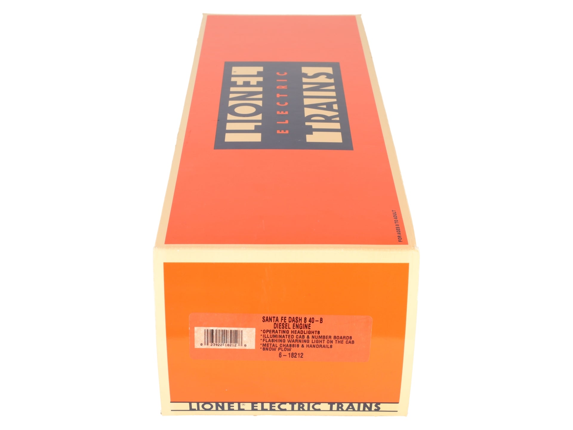 Lionel 6-18212 O Santa Fe Dash 8 40-B Non-Powered Diesel Locomotive #8212 EX/Box