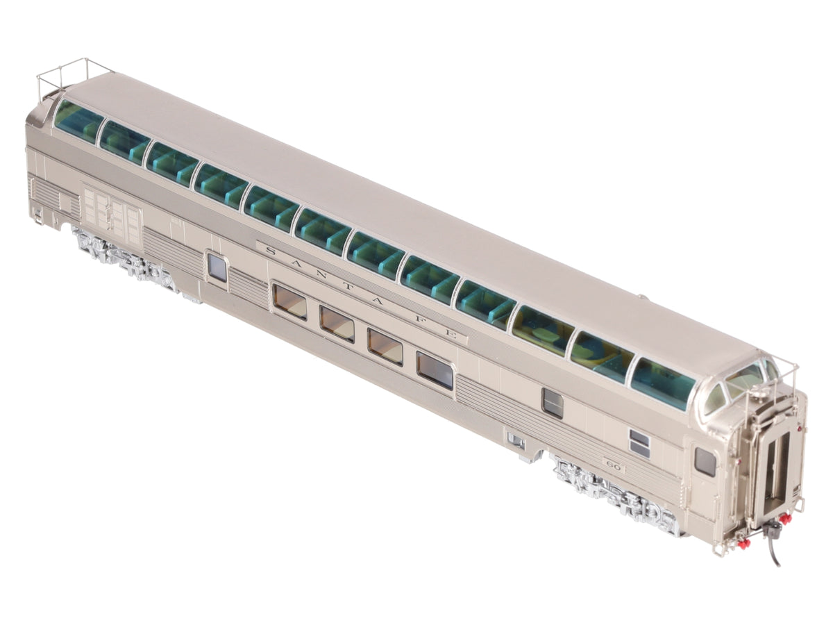 Overland AF-1108 HO Scale BRASS Santa Fe Full Dome Lounge Car #60 EX/Box