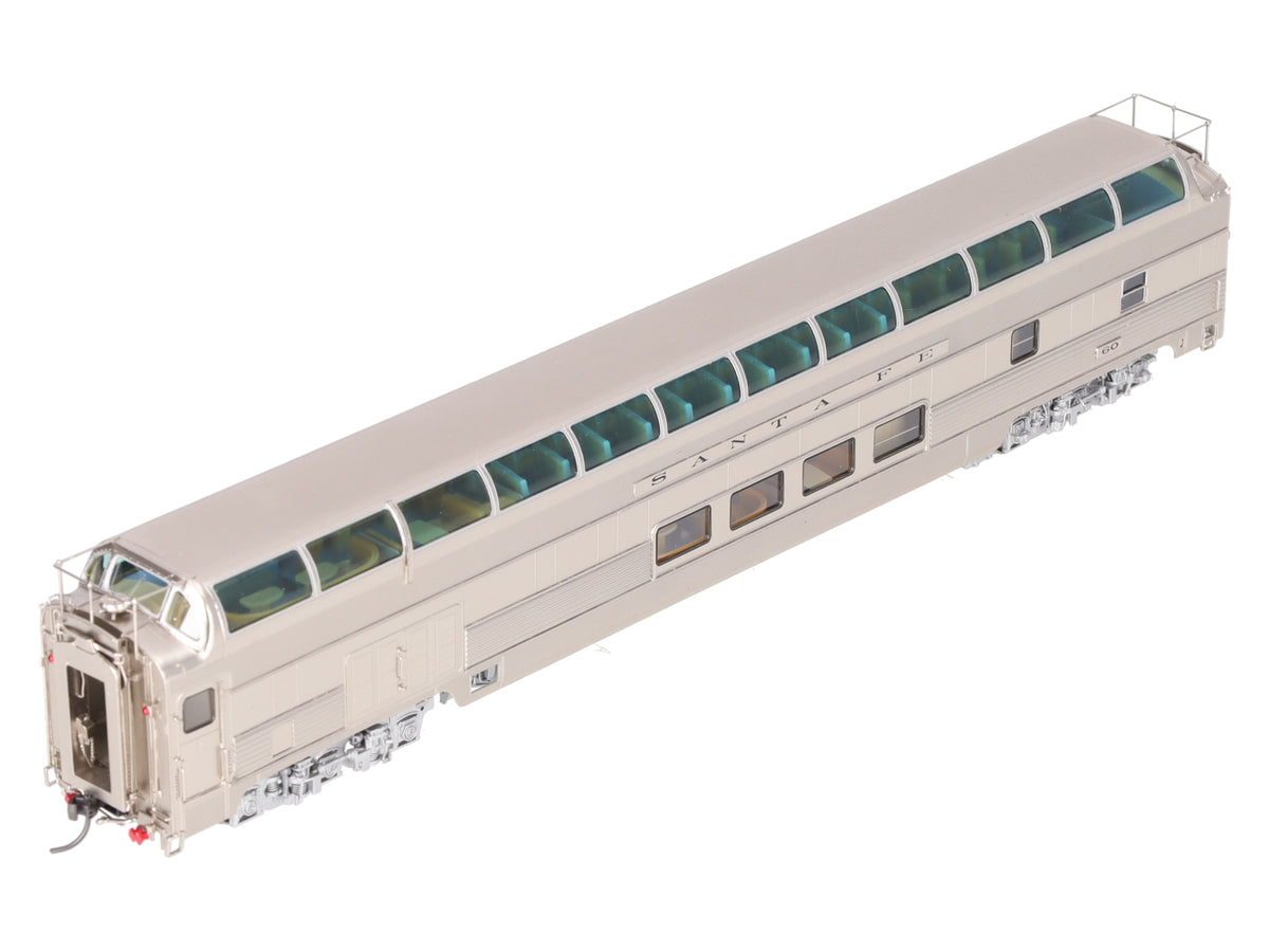 Overland AF-1108 HO Scale BRASS Santa Fe Full Dome Lounge Car #60 EX/Box