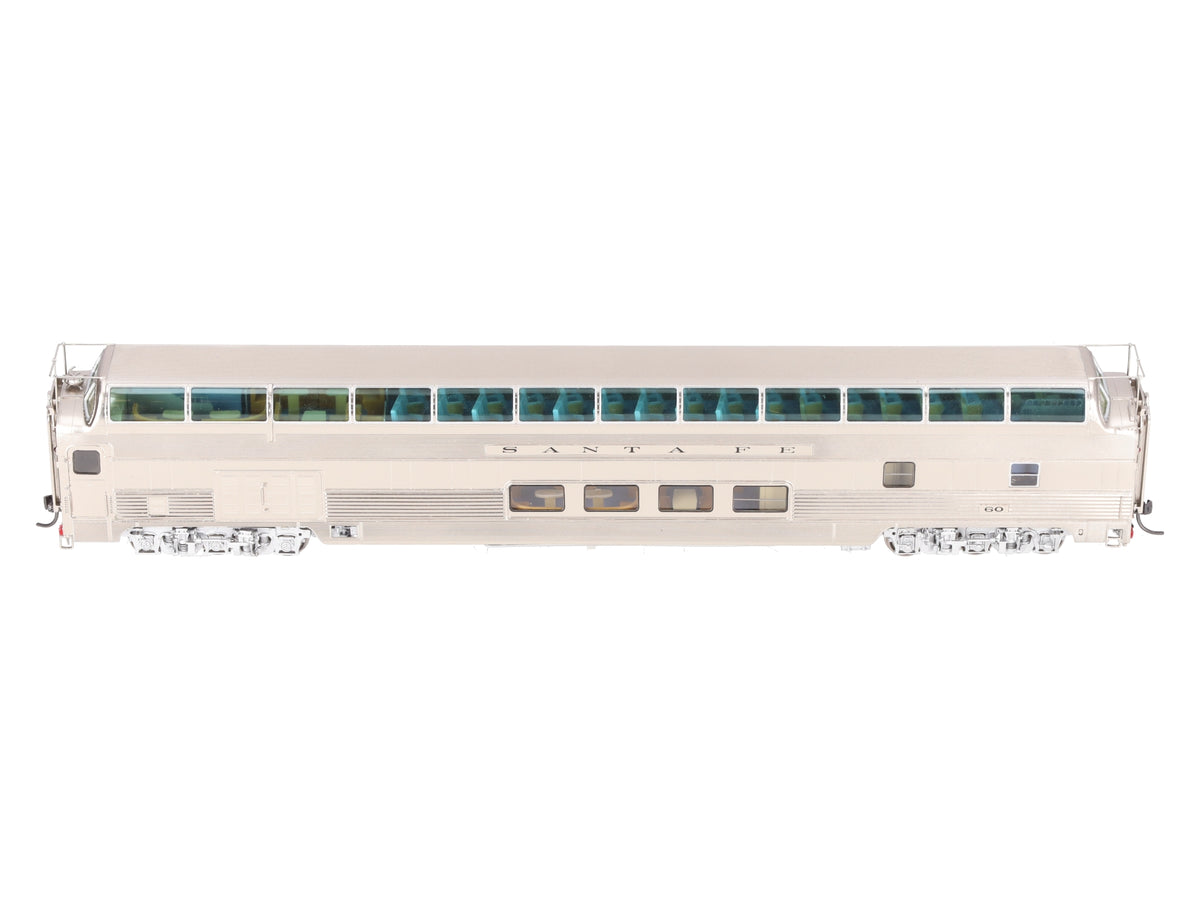 Overland AF-1108 HO Scale BRASS Santa Fe Full Dome Lounge Car #60 EX/Box