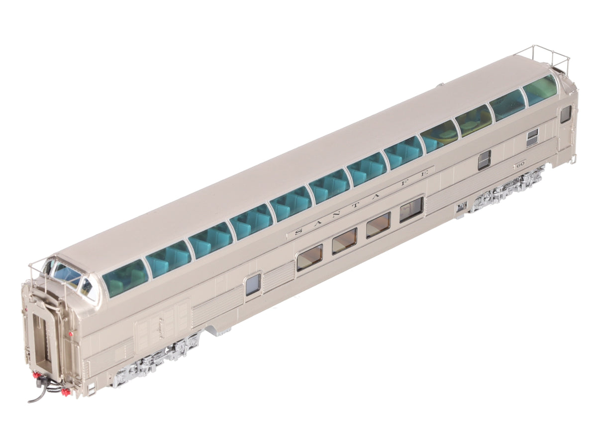 Overland AF-1108 HO Scale BRASS Santa Fe Full Dome Lounge Car #60 EX/Box