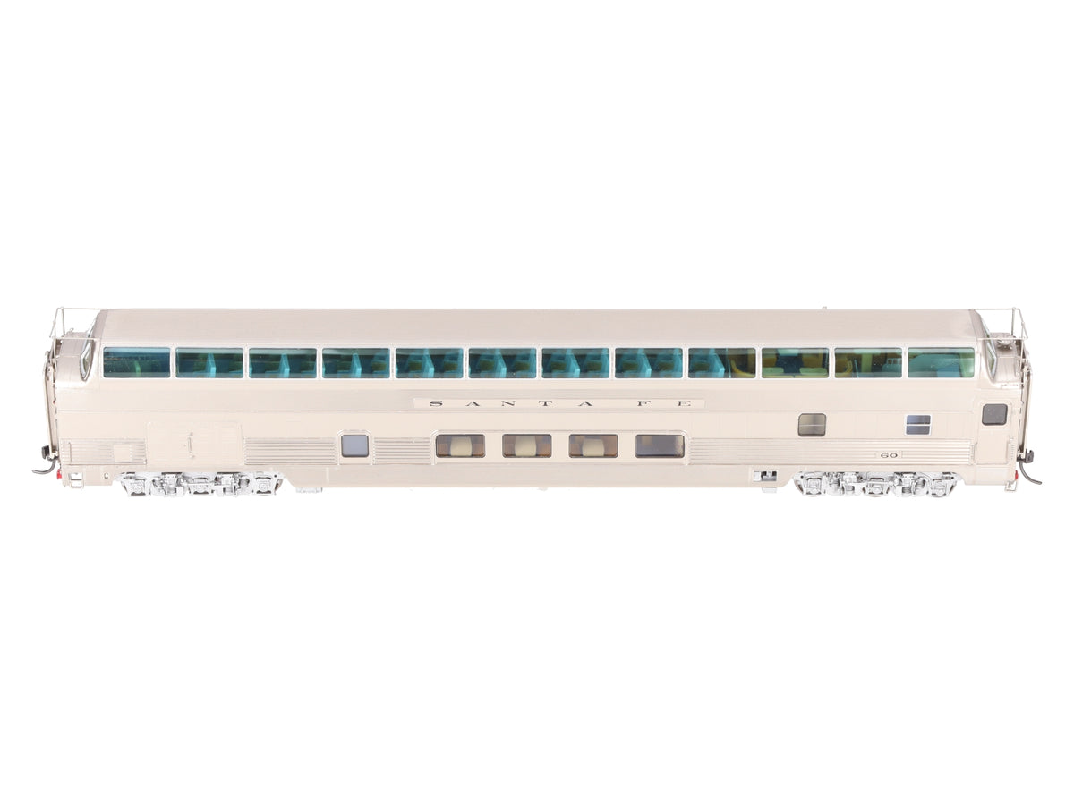 Overland AF-1108 HO Scale BRASS Santa Fe Full Dome Lounge Car #60 EX/Box