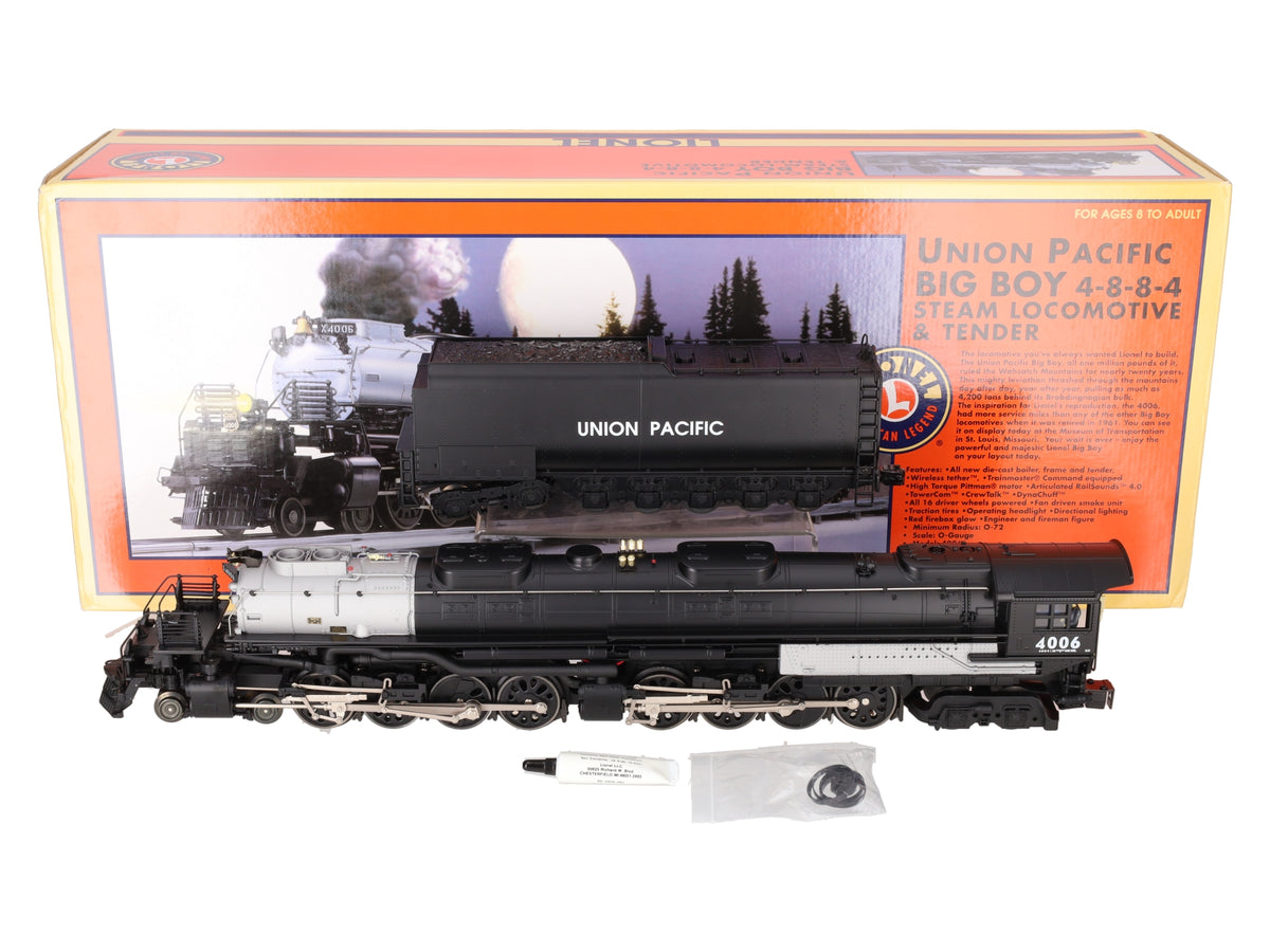 Lionel 6-28029 O UP Big Boy 4-8-8-4 Articulated Steam Engine & Tender #4006 LN/Box