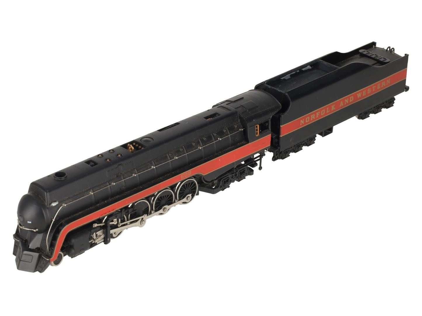 Bachmann 11315 HO Custom N & W Class J 4-8-4 Steam Locomotive & Tender #608/Box