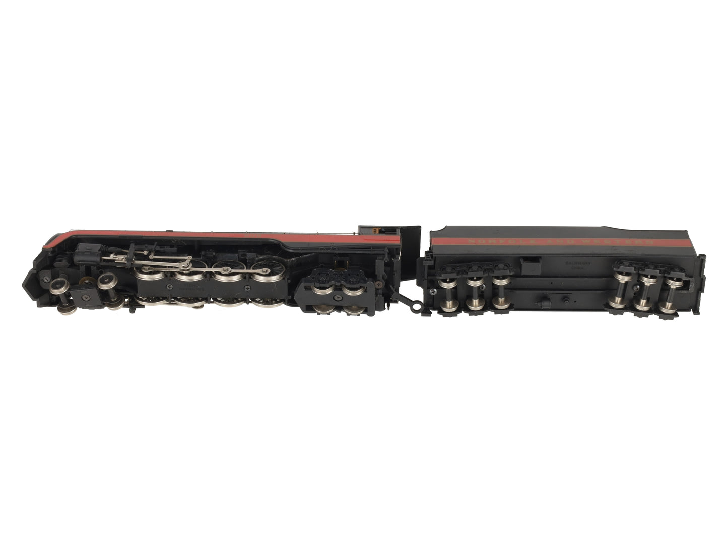 Bachmann 11315 HO Custom N & W Class J 4-8-4 Steam Locomotive & Tender #608/Box