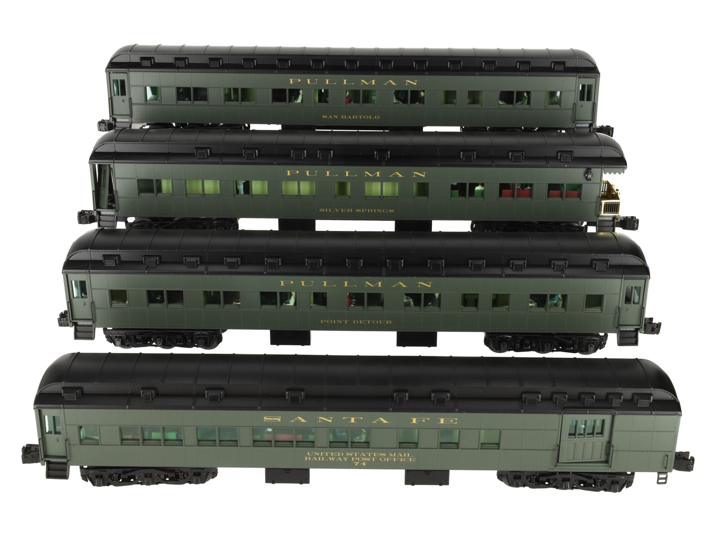 Lionel 6-25503 O Santa Fe "California Limited" Heavyweight Passenger 4-Pack