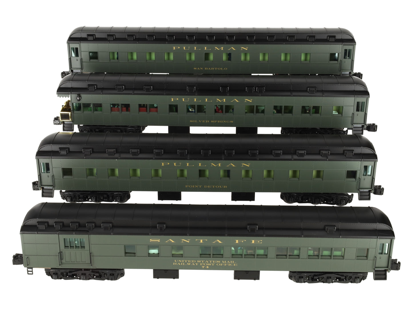 Lionel 6-25503 O Santa Fe "California Limited" Heavyweight Passenger 4-Pack NIB