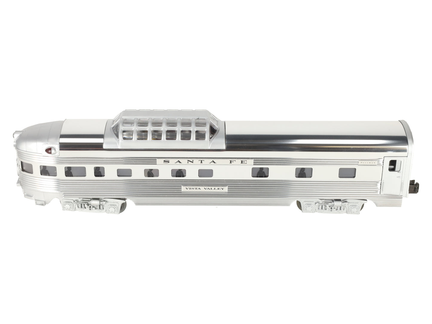 Lionel 6-19113 O Gauge Santa Fe "Vista Valley" Aluminum Vista Observation Car EX/Box