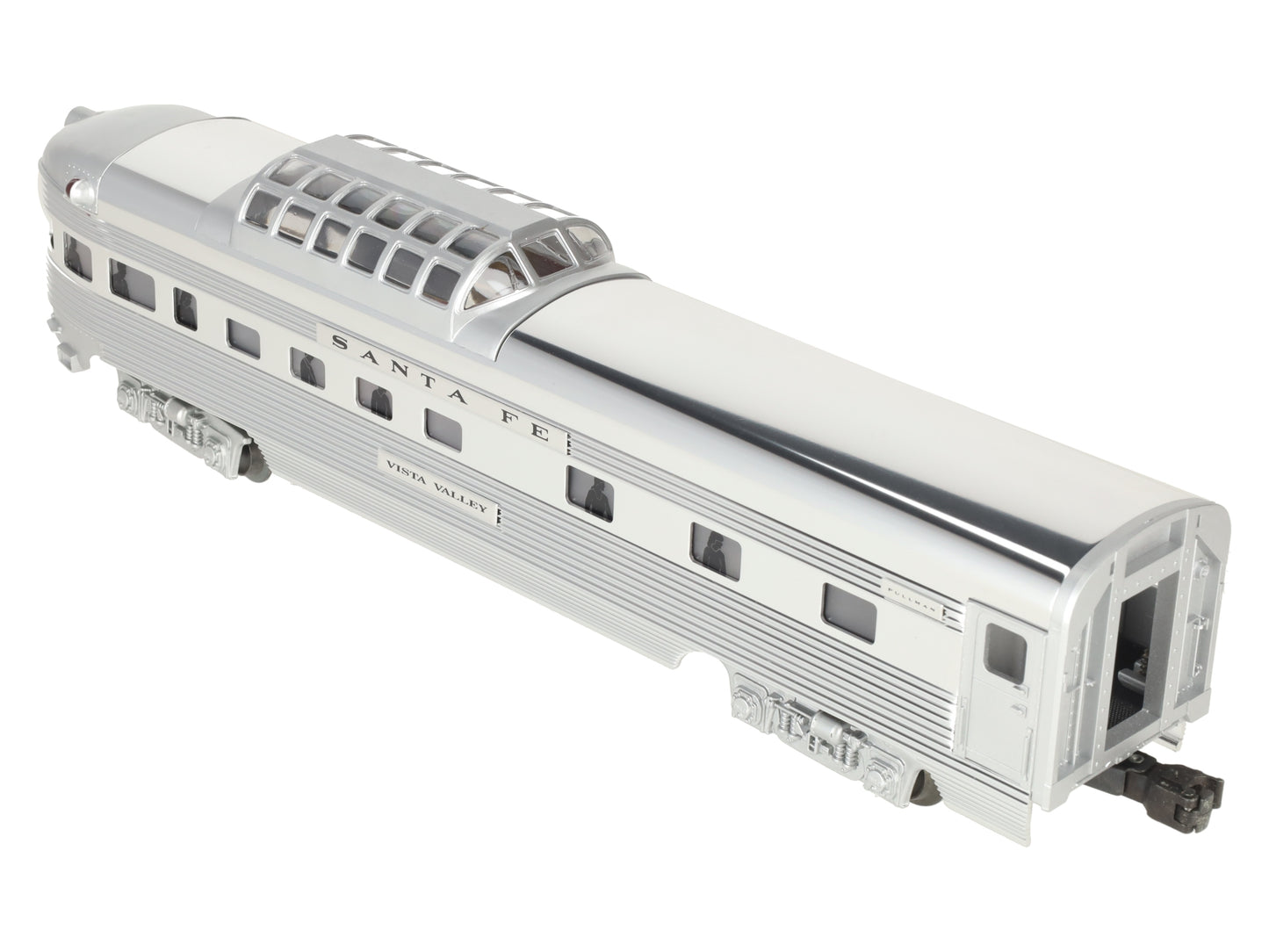 Lionel 6-19113 O Gauge Santa Fe "Vista Valley" Aluminum Vista Observation Car EX/Box
