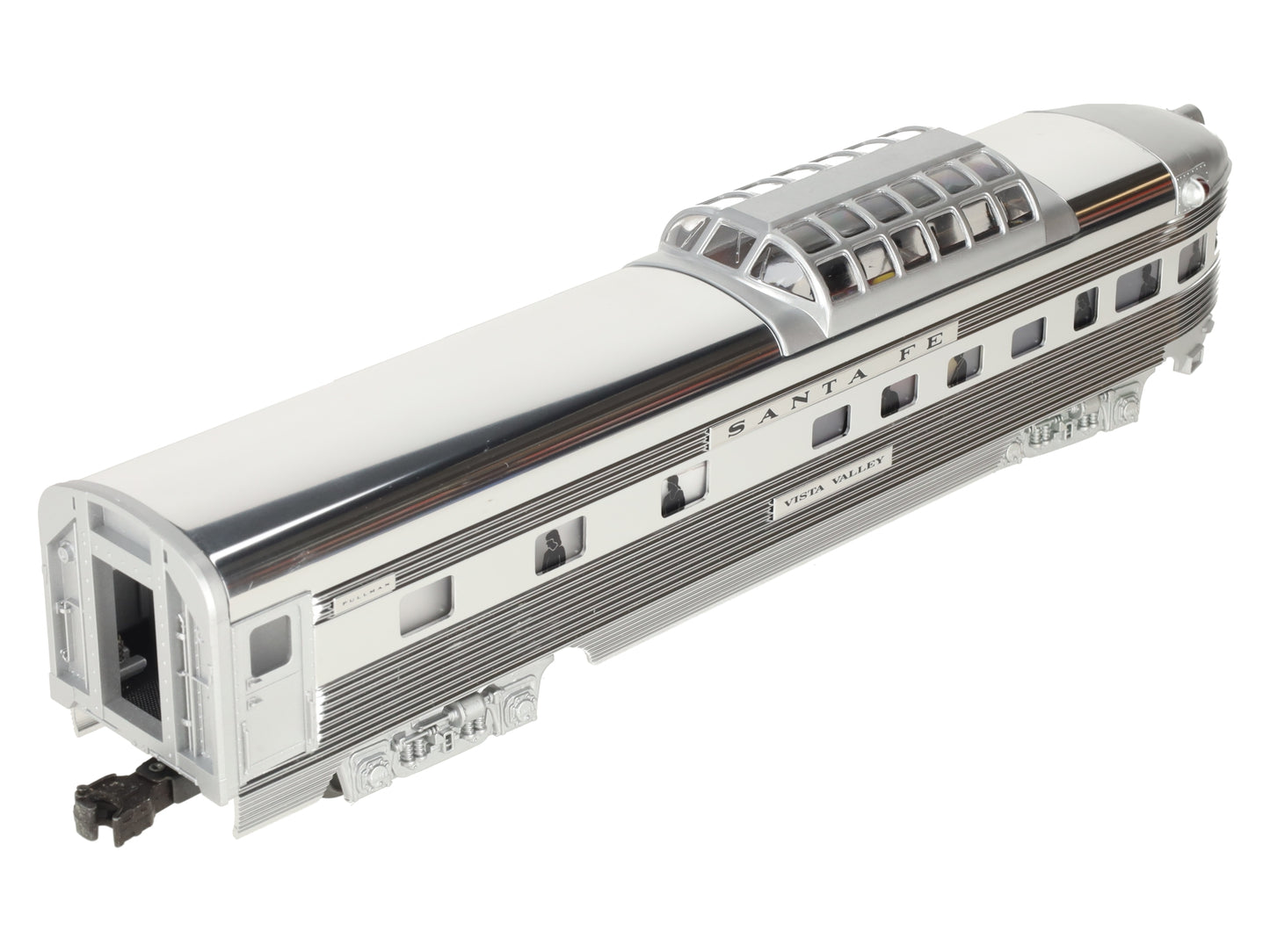 Lionel 6-19113 O Gauge Santa Fe "Vista Valley" Aluminum Vista Observation Car EX/Box