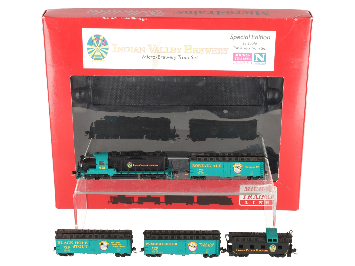 MicroTrains 99321010 Indian Valley Brewery N Gauge Diesel Train Set EX/Box