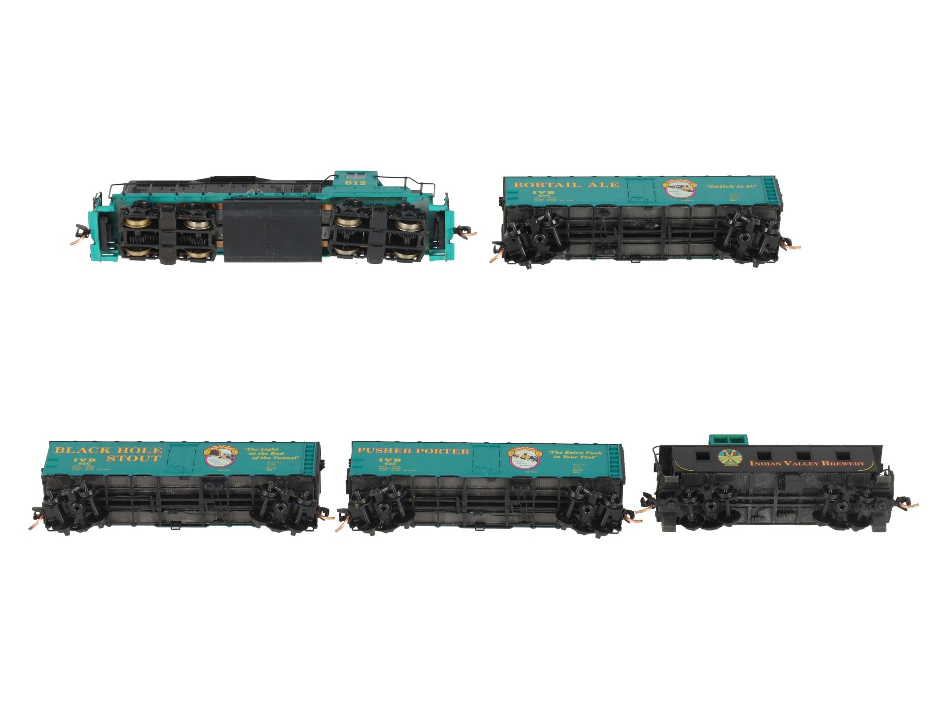MicroTrains 99321010 Indian Valley Brewery N Gauge Diesel Train Set EX/Box