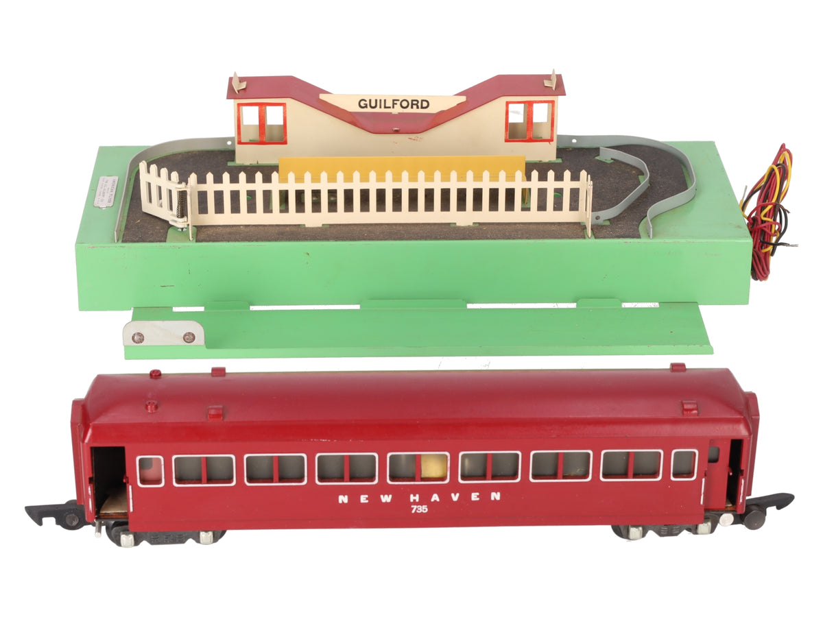 American Flyer 766 Vintage S Animated Station VG/Box