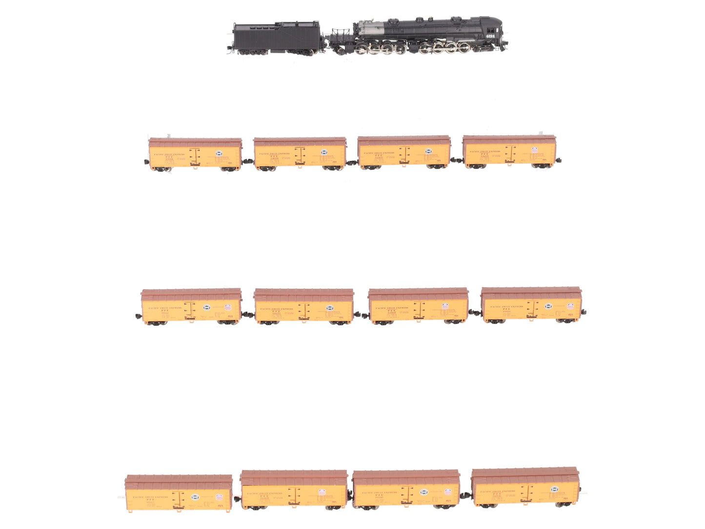 American Z-Line Z Scale 4-8-8-4 Steam Locomotive w/ Freight Cars (Set of 12) LN/Box
