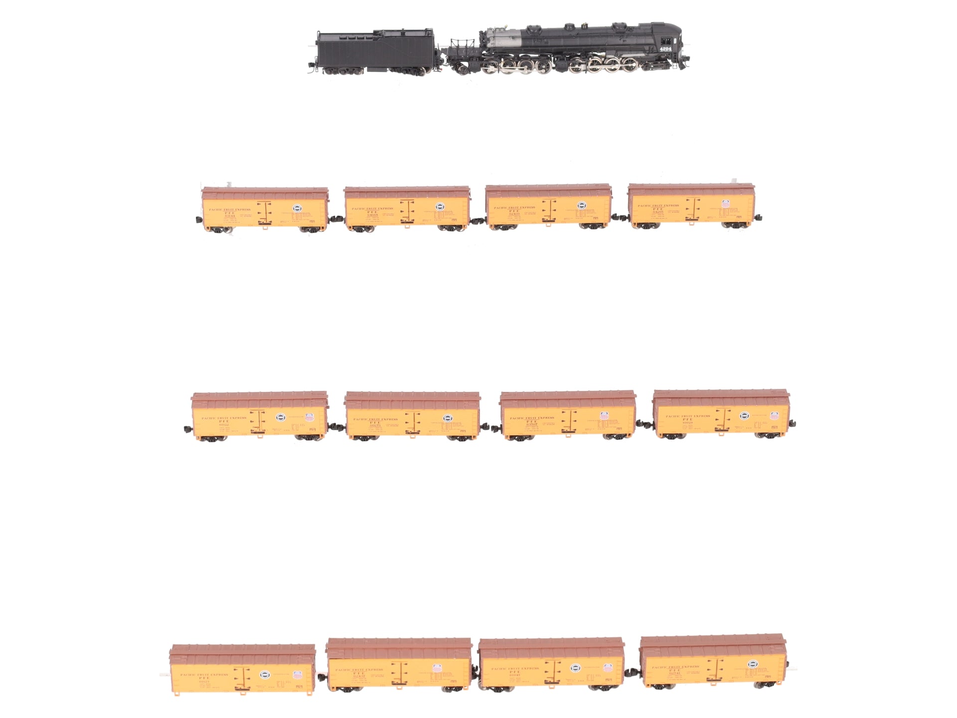 American Z-Line Z Scale 4-8-8-4 Steam Locomotive w/ Freight Cars (Set of 12) LN/Box