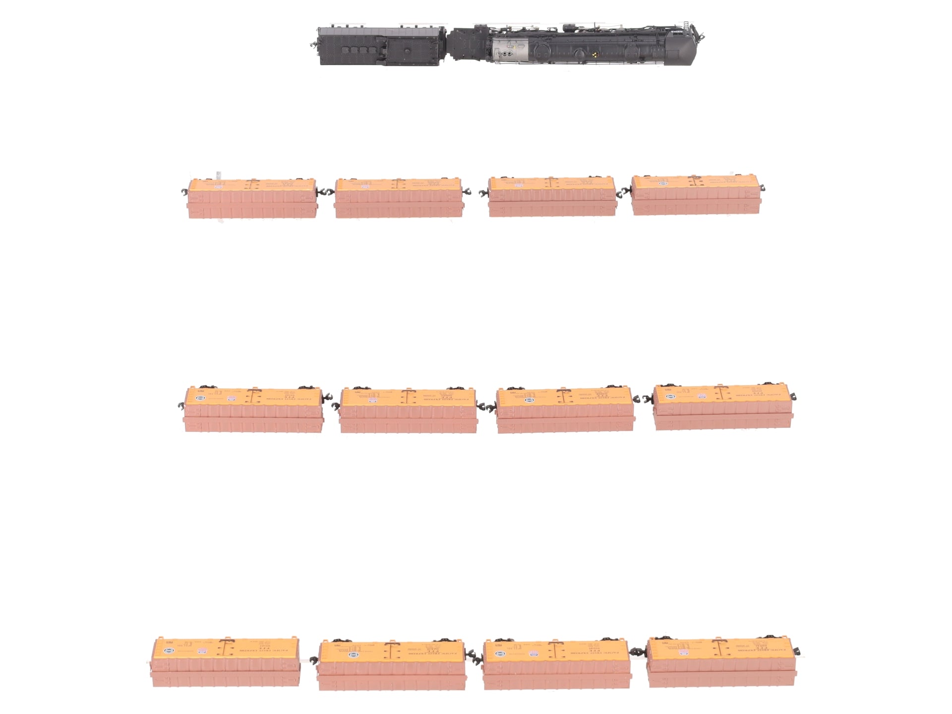 American Z-Line Z Scale 4-8-8-4 Steam Locomotive w/ Freight Cars (Set of 12) LN/Box