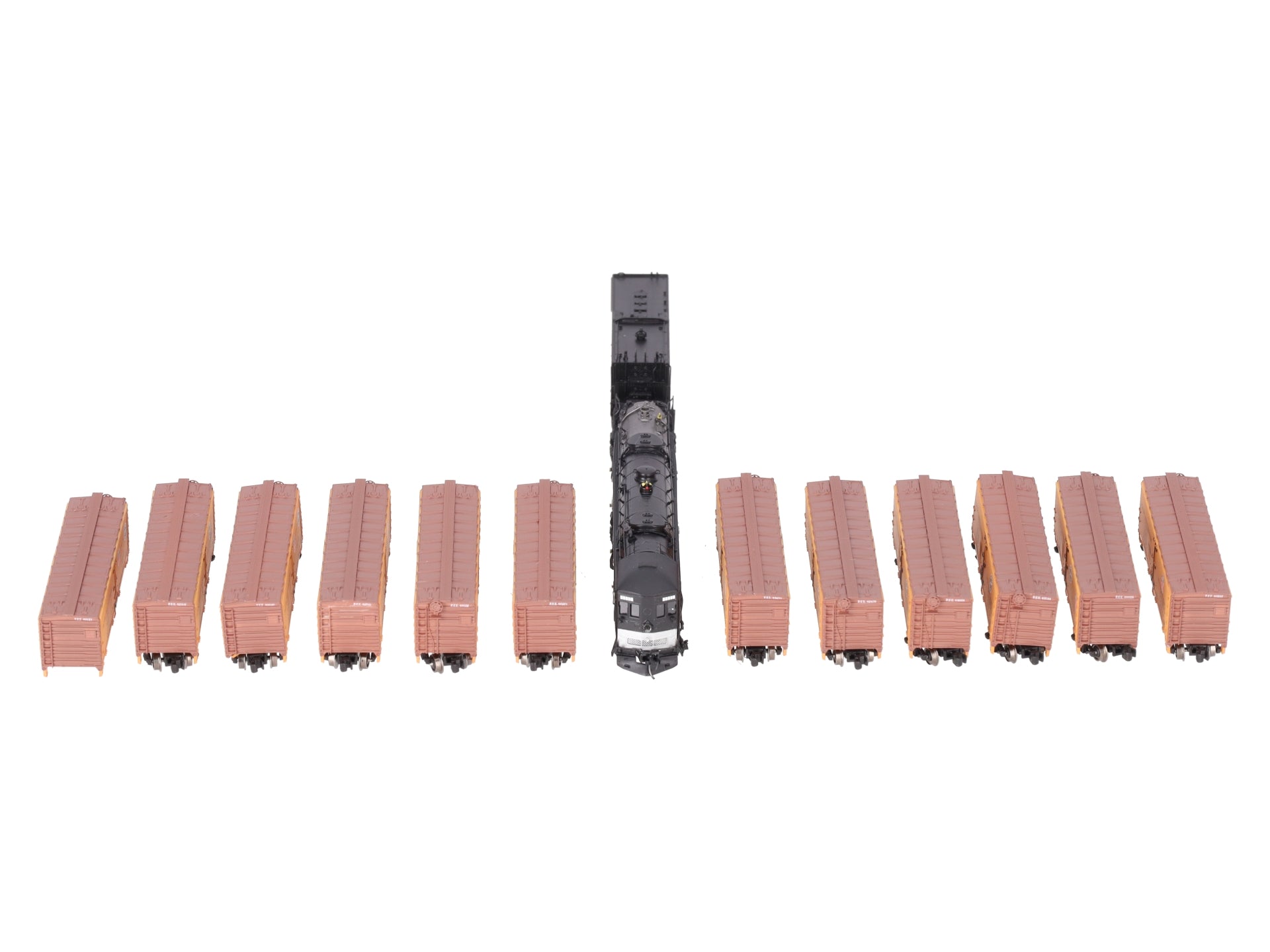 American Z-Line Z Scale 4-8-8-4 Steam Locomotive w/ Freight Cars (Set of 12) LN/Box